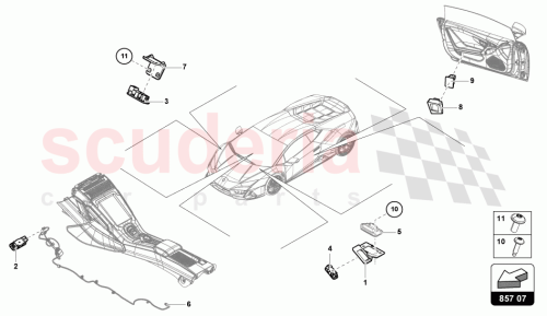 Part Diagram for Lamborghini 4T2863345