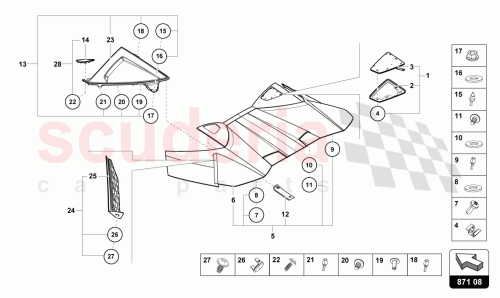 Part Diagram for Lamborghini 4T7898011B
