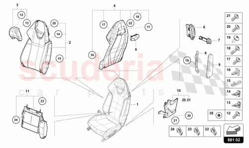 Part Diagram for Lamborghini 4T0881901D