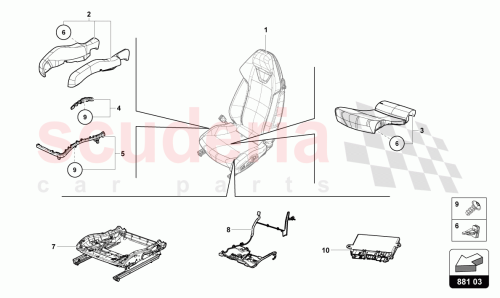 Part Diagram for Lamborghini 4T0881406H