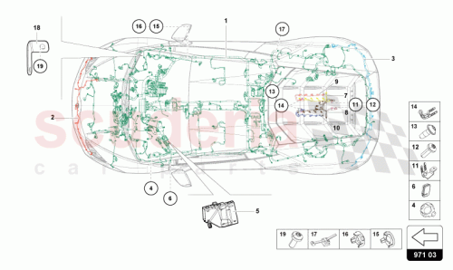 Part Diagram for Lamborghini 4T0971095S