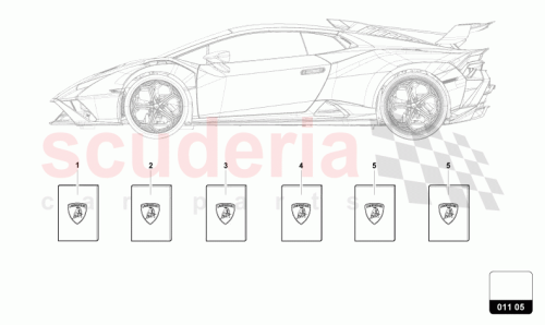 Part Diagram for Lamborghini 4T8012760LA