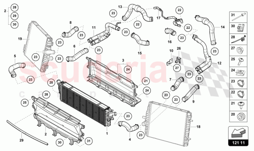 Part Diagram for Lamborghini 4T3121334