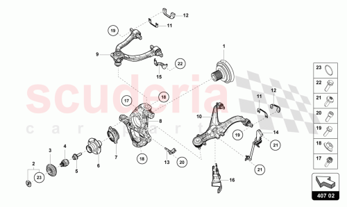 Part Diagram for Lamborghini 4T3407245