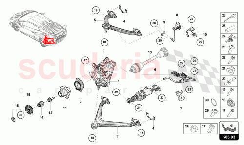 Part Diagram for Lamborghini 4T0505312B
