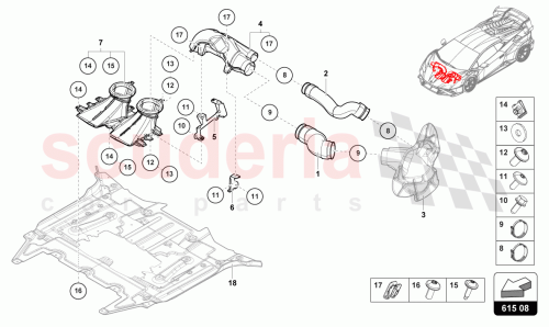 Part Diagram for Lamborghini 4T3615187