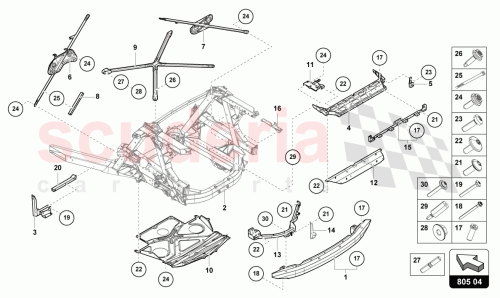 Part Diagram for Lamborghini 4T3813602
