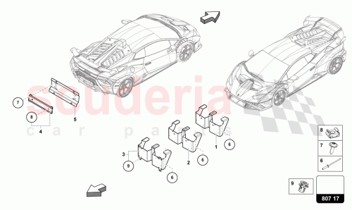 Part Diagram for Lamborghini 4T3807997