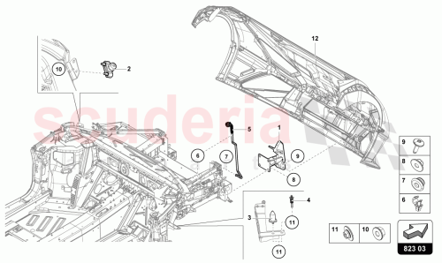 Part Diagram for Lamborghini 1U0823397