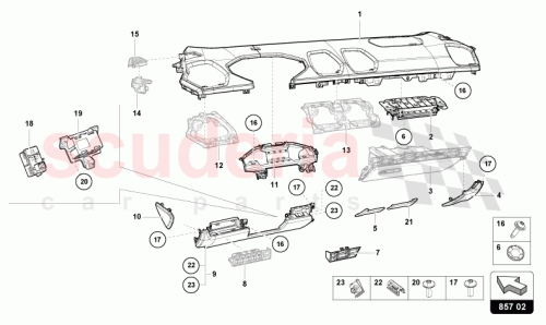 Part Diagram for Lamborghini 4T0858033AXZ0