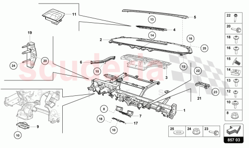 Part Diagram for Lamborghini 4T2035329