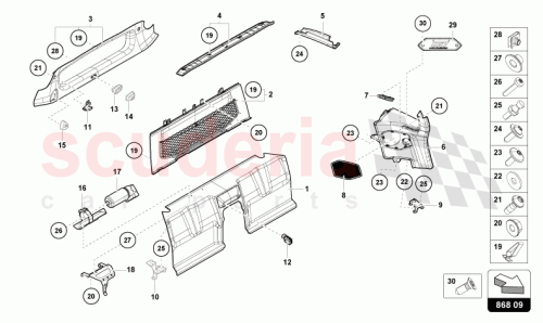 Part Diagram for Lamborghini 4ML010129A