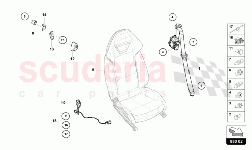Part Diagram for Lamborghini 4T2857705D79A