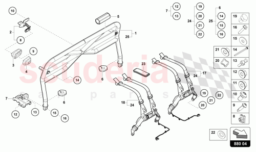 Part Diagram for Lamborghini 4T3880477