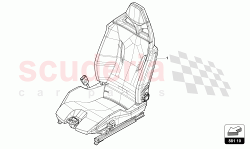 Part Diagram for Lamborghini 4T3882023B