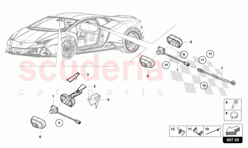 Part Diagram for Lamborghini 7P6937545