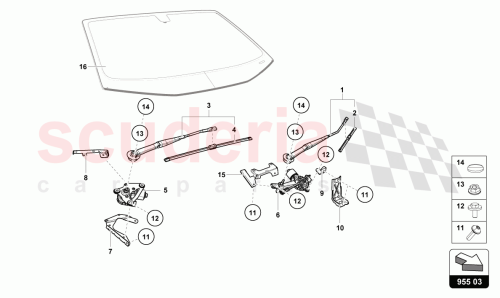 Part Diagram for Lamborghini 4T2955459