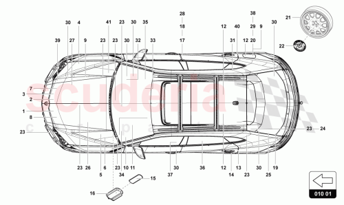 Part Diagram for Lamborghini 4ML010502BQ