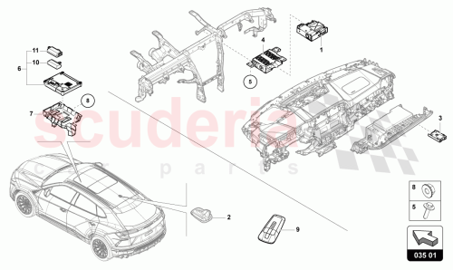 Part Diagram for Lamborghini 4ML035136E