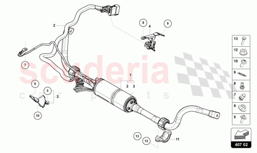 Part Diagram for Lamborghini 4M0411023BD