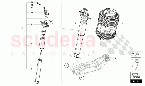 Part Diagram for Lamborghini 4M0513021BL