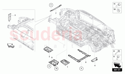Part Diagram for Lamborghini 4M0801283AA