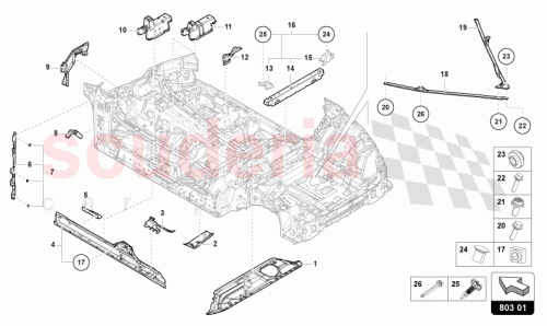 Part Diagram for Lamborghini 4M0803780AG