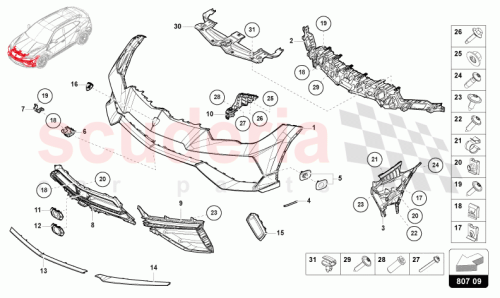 Part Diagram for Lamborghini 4ML853080Y9B
