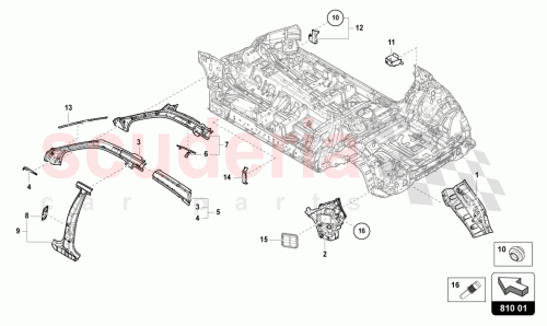 Part Diagram for Lamborghini 4ML810179F