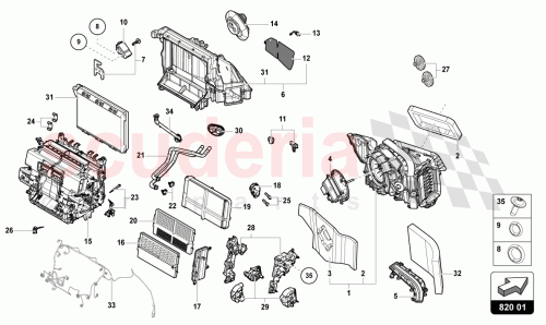 Part Diagram for Lamborghini 4M1820021C