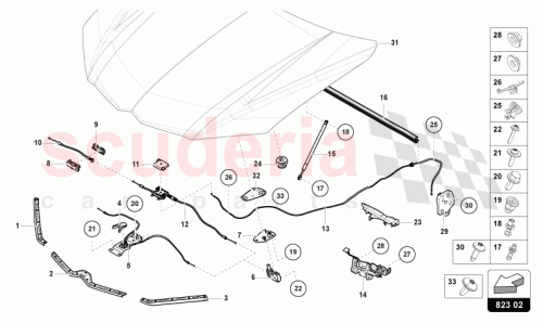 Part Diagram for Lamborghini 4ML823402