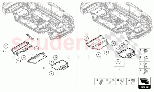 Part Diagram for Lamborghini 4M0825235AR