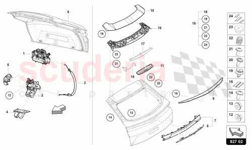 Part Diagram for Lamborghini 4ML827987F