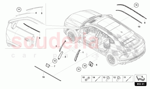 Part Diagram for Lamborghini 4ML853289B