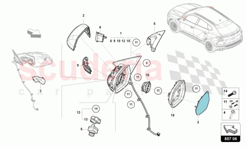 Part Diagram for Lamborghini 4M8949101