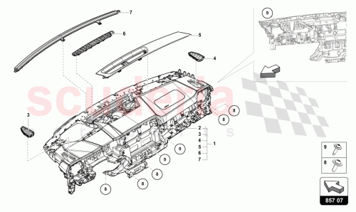 Part Diagram for Lamborghini 4ML857009JQG8