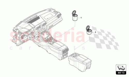 Part Diagram for Lamborghini 4ML857951A