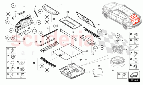 Part Diagram for Lamborghini 4M8863528B