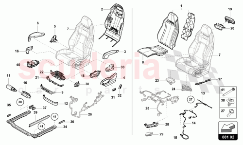 Part Diagram for Lamborghini 4N0959747D