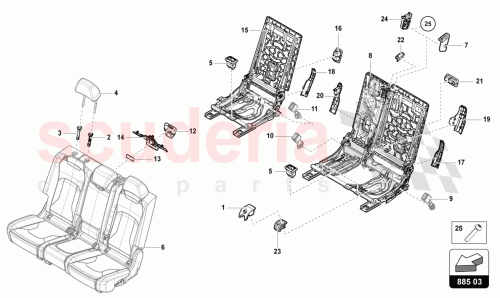 Part Diagram for Lamborghini 4M8886373