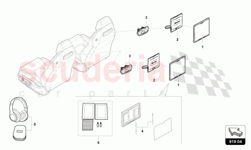 Part Diagram for Lamborghini 4ML919607B