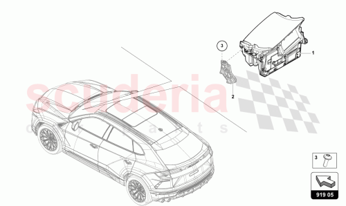 Part Diagram for Lamborghini 4ML919617C
