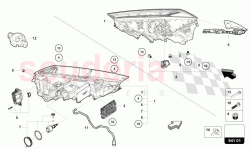 Part Diagram for Lamborghini 4ML941035E