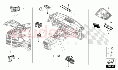 Part Diagram for Lamborghini 4M0959511E