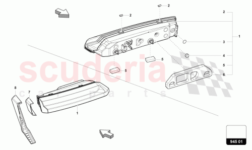 Part Diagram for Lamborghini 4ML945071C