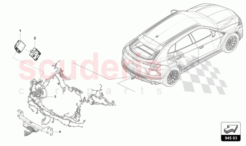 Part Diagram for Lamborghini 8W1907383C