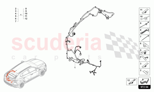 Part Diagram for Lamborghini 4ML971184N
