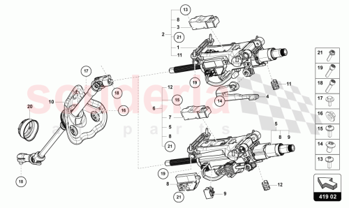 Part Diagram for Lamborghini 4M1419753D