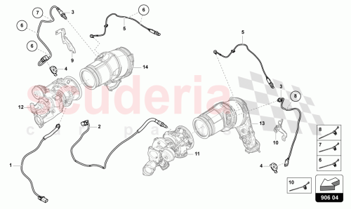 Part Diagram for Lamborghini 4M8906265E