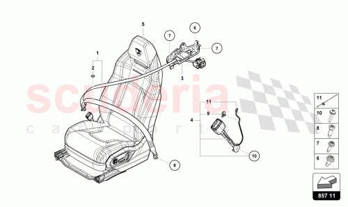 Part Diagram for Lamborghini 4ML857805APZ3
